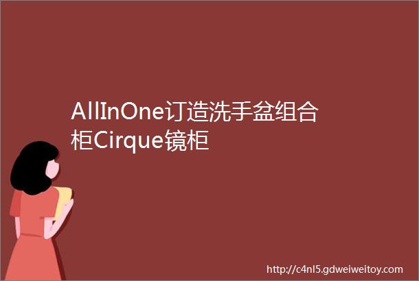 AllInOne订造洗手盆组合柜Cirque镜柜